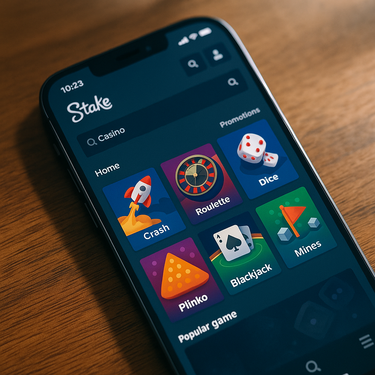 Stake Casino - Mobile Platform - Responsive Design for Smartphones